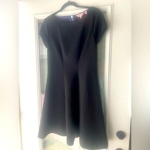 Ted Baker London Black Swiss Dot Dress